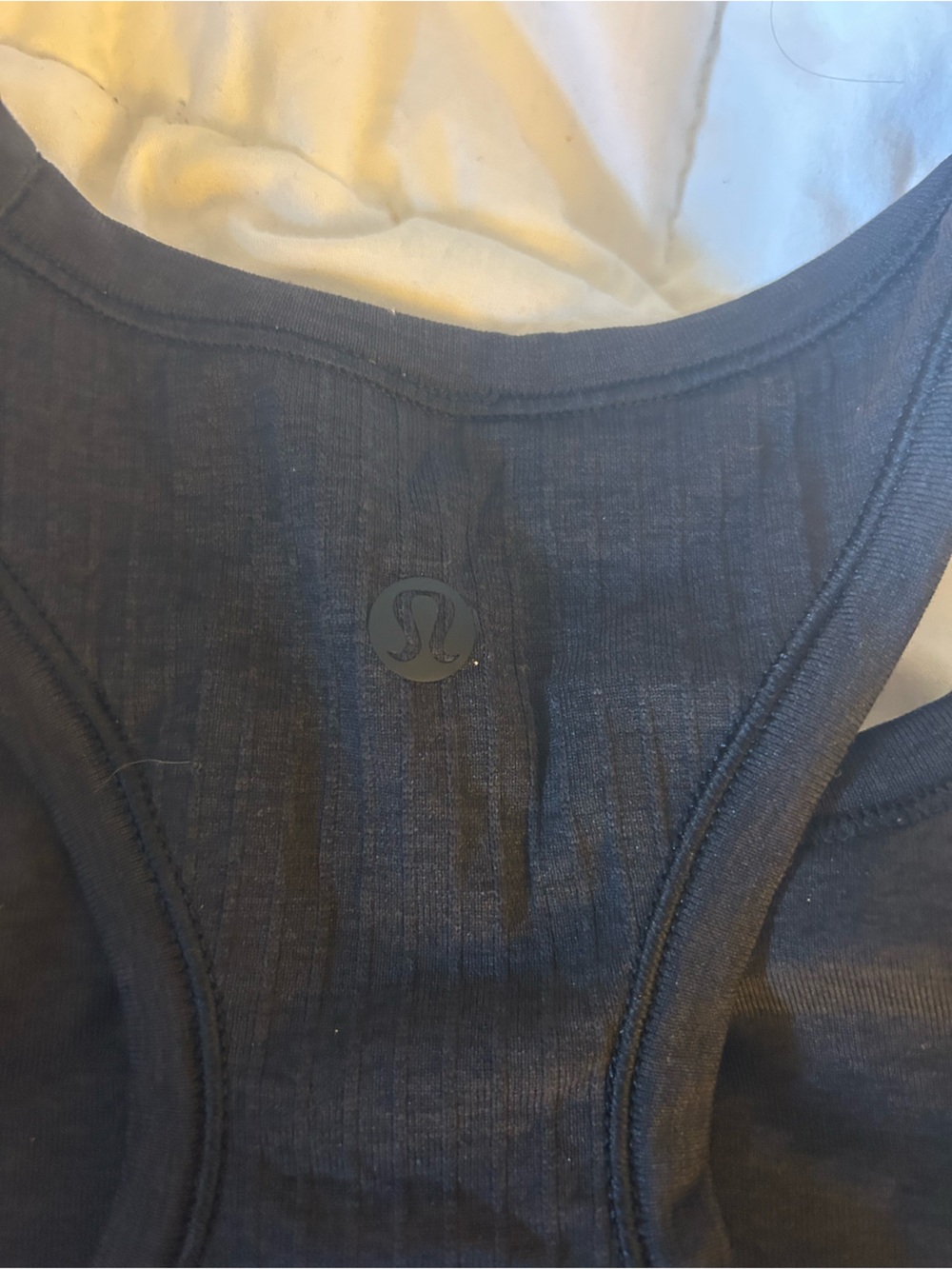 lululemon athletica Black Ribbed Racerback Tank Top - Picture 3 of 4